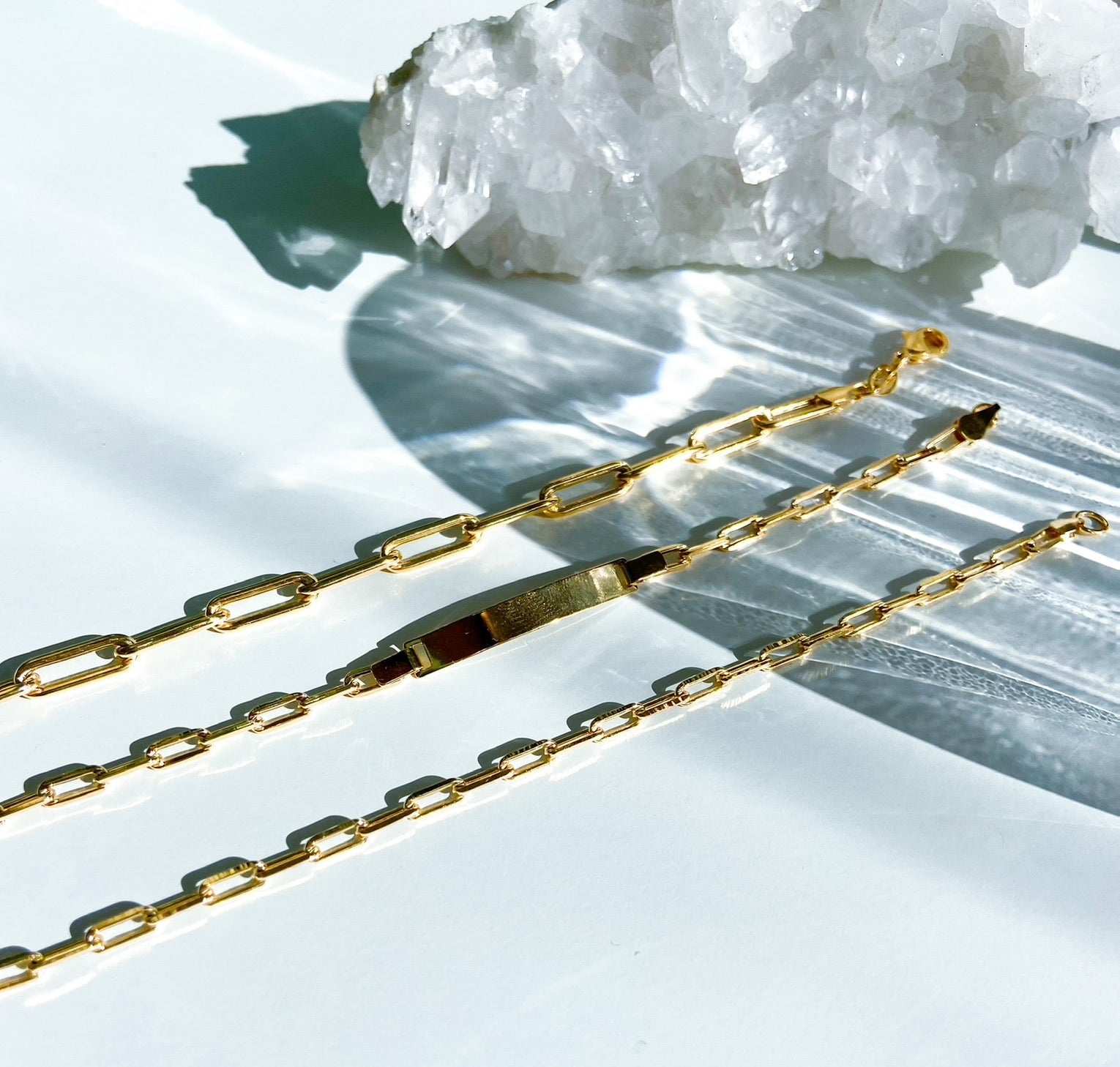 Gold chain bracelets