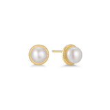 TEXTURED PEARL STUD