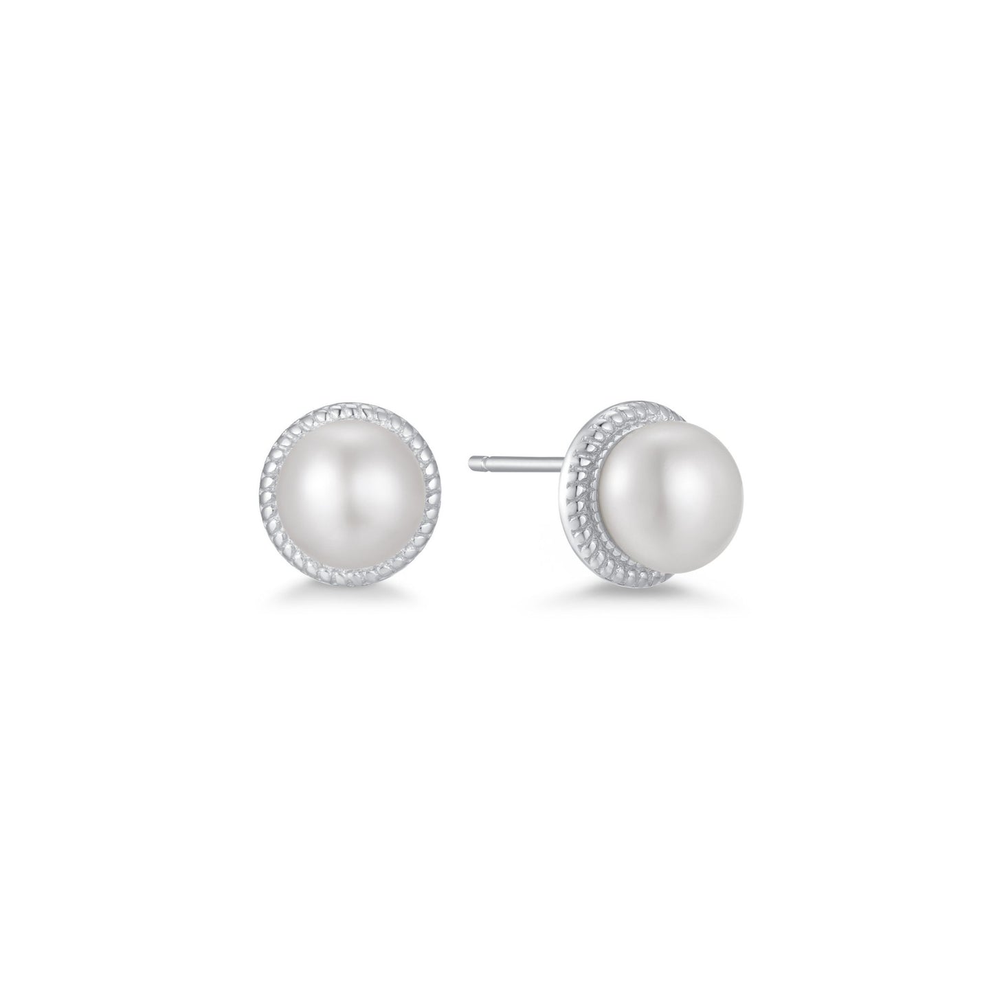 TEXTURED PEARL STUD