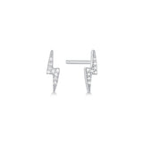 LIGHTNING BOLT PAVE STUD