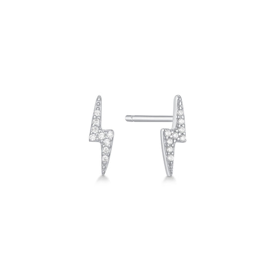 LIGHTNING BOLT PAVE STUD