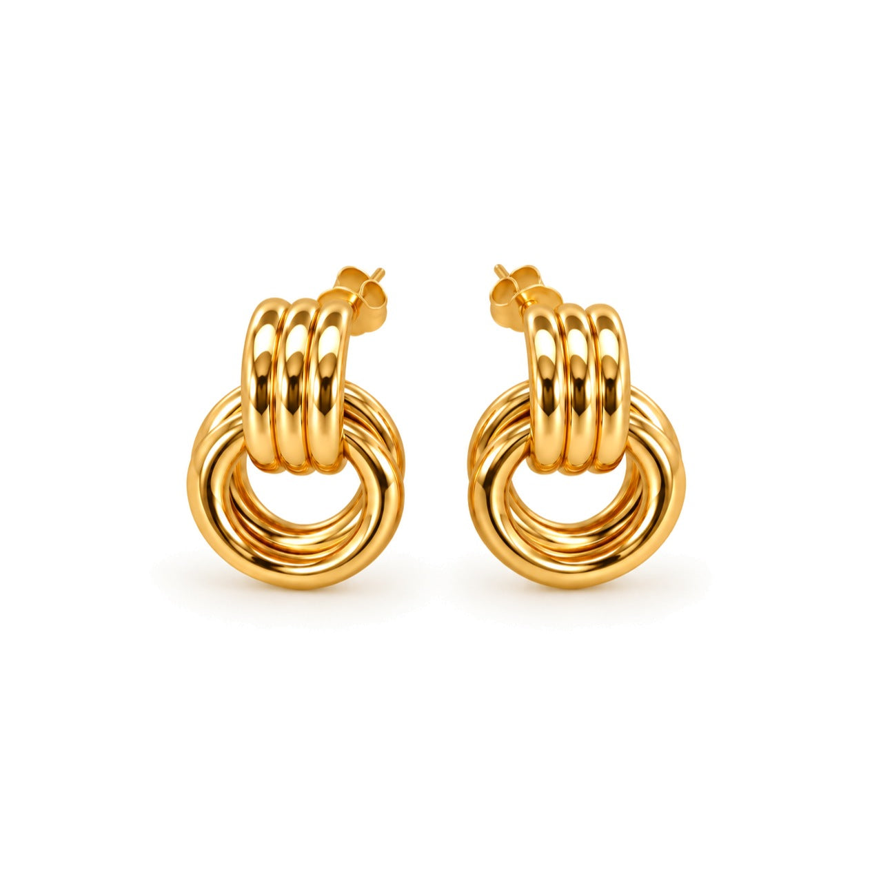 ZIVA gold earrings by ÍNDIGO