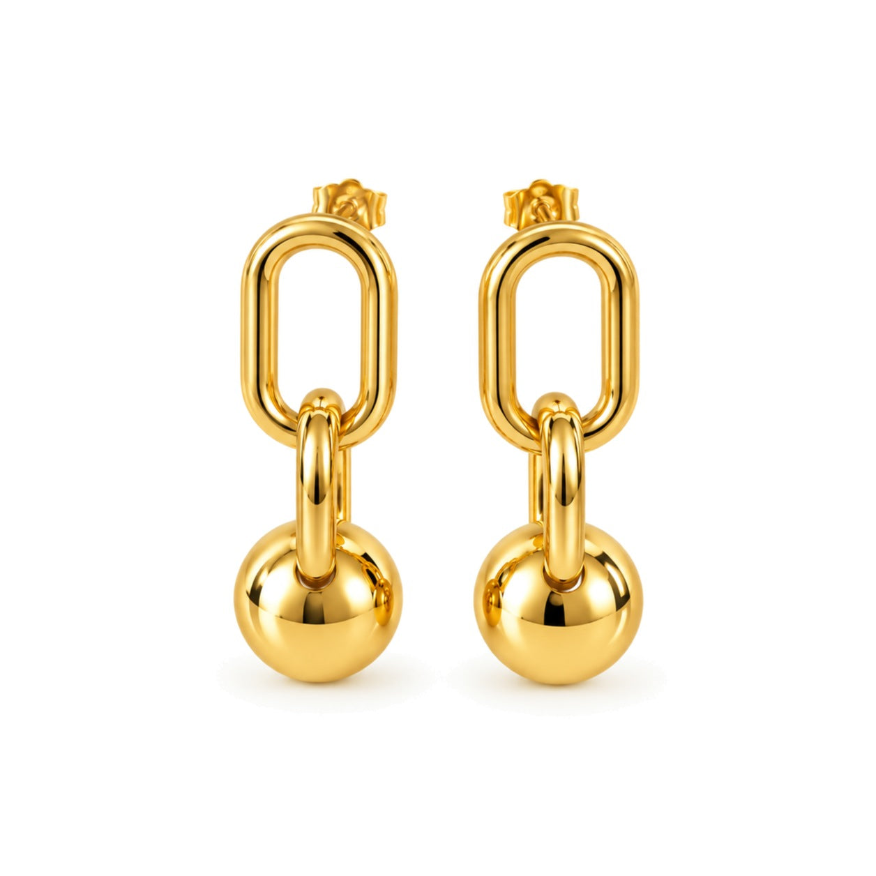ZEYA gold earrings by ÍNDIGO