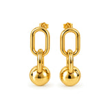 ZEYA gold earrings by ÍNDIGO