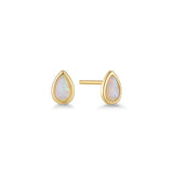 WHITE OPAL STUD