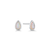WHITE OPAL STUD