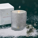 FLOCKED 6.5 OZ POURED CANDLE FRASIER FIR