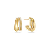 PAVE MINI HOOP STUD