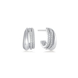 PAVE MINI HOOP STUD