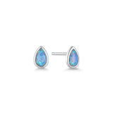 BLUE OPAL STUDS