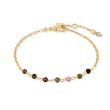 Anais - tourmaline gold bracelet indigo jewelry
