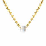 QUARTZ CUBE NECKLACE