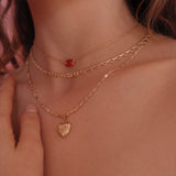 RED MARINER PENDANT NECKLACE