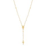 GEMSTONE ROSARY DIVINE CHILD - PEARL