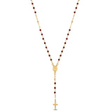 GEMSTONE ROSARY DIVINE CHILD - GARNET