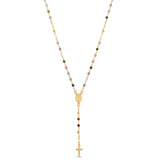 GEMSTONE ROSARY DIVINE CHILD - MULTI TOURMALINE