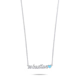 CUSTOM CUBAN CHAIN WITH COLORED HEART