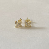 baguette cz x stud