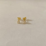 round cz stud