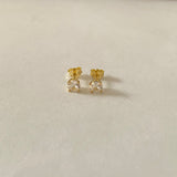round cz stud
