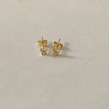 cz butterfly stud