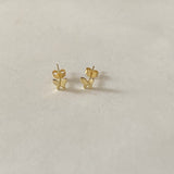 mini solid butterfly stud