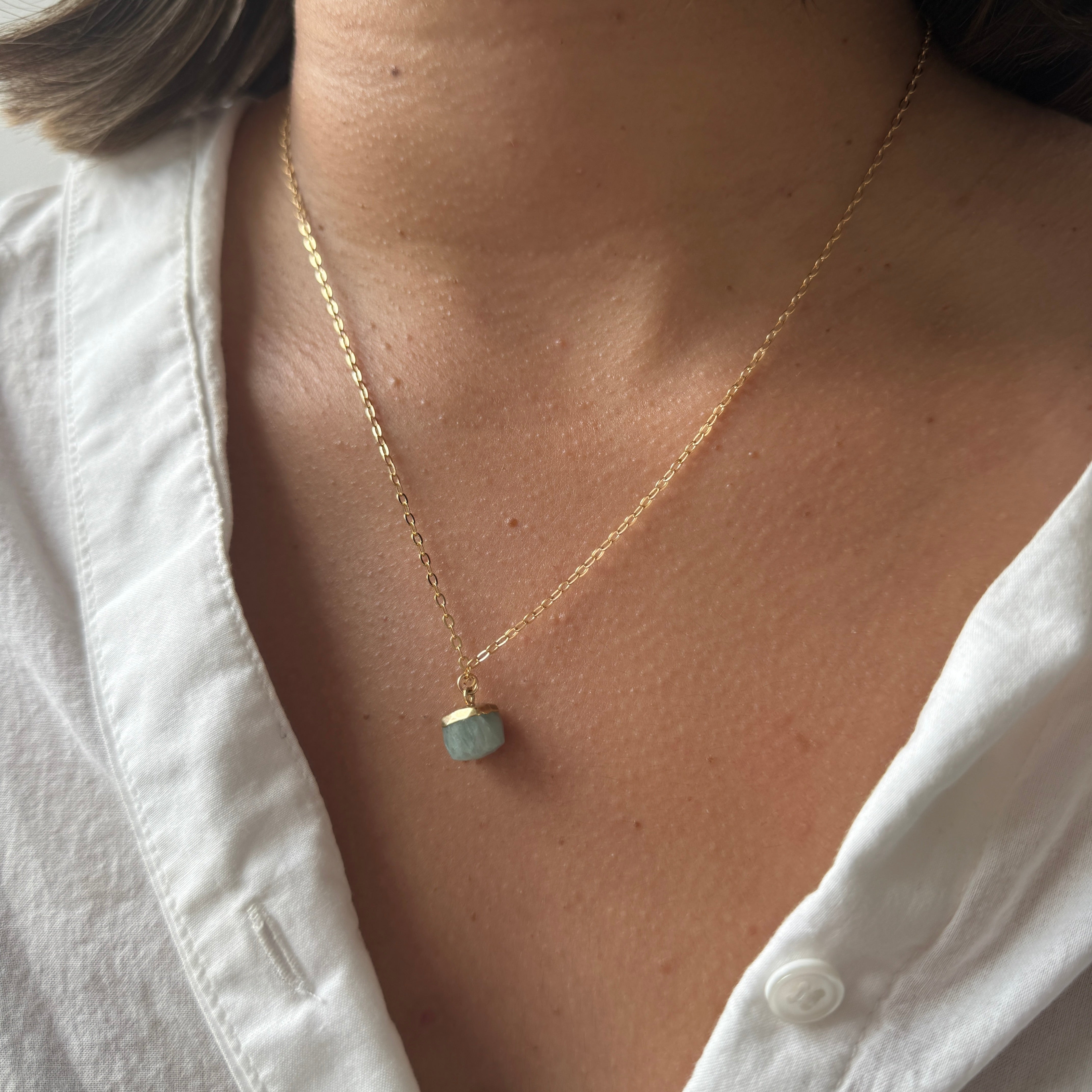 CUBE GEM NECKLACE
