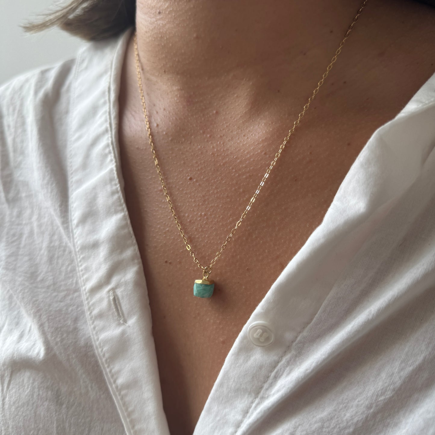 CUBE GEM NECKLACE