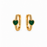 Emerald huggies versatile pieces blend classic design with modern gemstone detailing