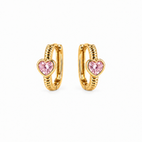 Pink huggies versatile pieces blend classic design with modern gemstone detailing