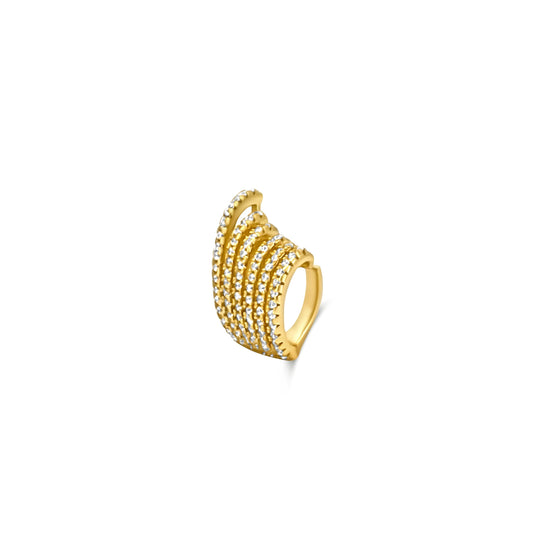 MULTI ROW PAVÉ EAR CUFF