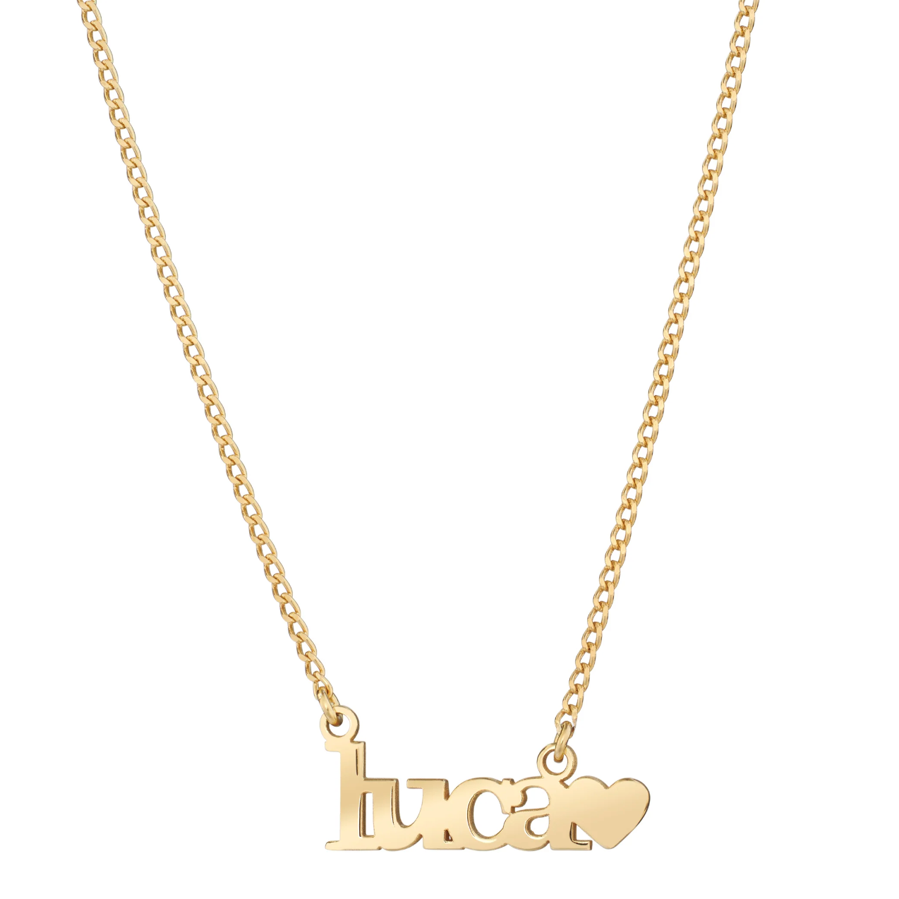 CUSTOM CUBAN CHAIN WITH SOLID HEART