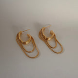 CASCADE HOOP EARRING
