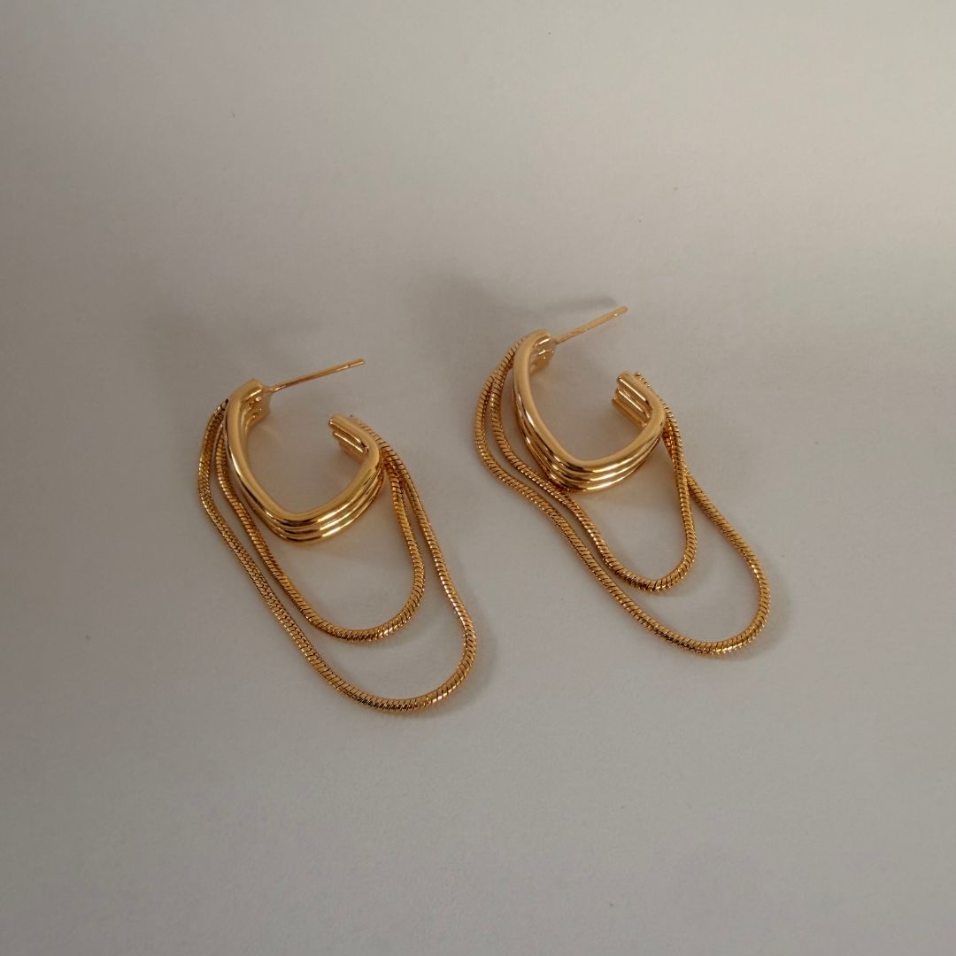 CASCADE HOOP EARRING