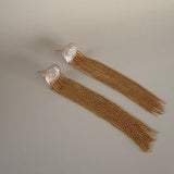 PEARL FRINGE EARRING