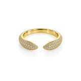 ELOA open pavé ring by ÍNDIGO