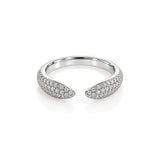 ELOA open pavé ring by ÍNDIGO