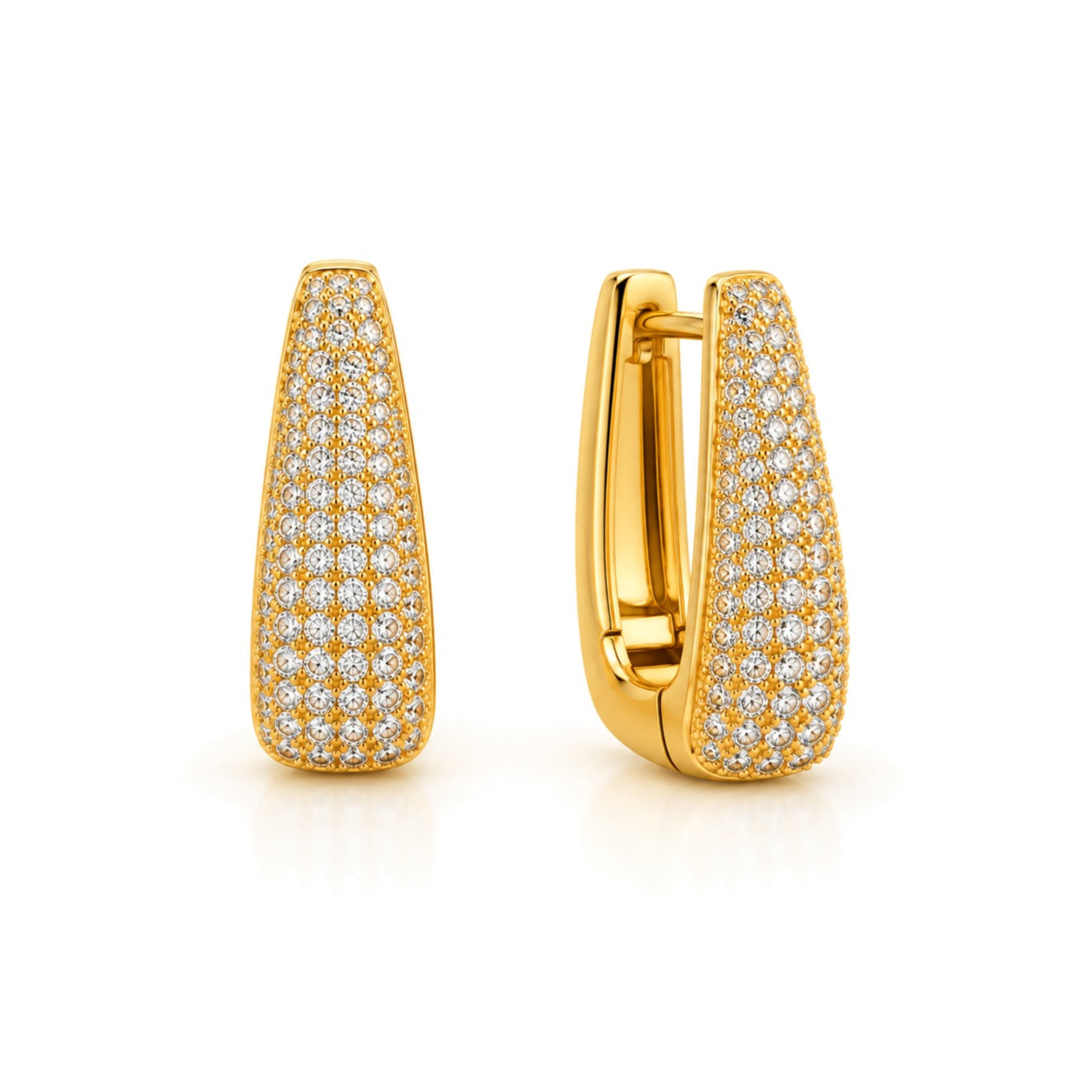CYRA gold earrings by ÍNDIGO