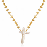 BAROQUE CROSS NECKLACE