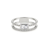 ILANA baguette double-band ring by ÍNDIGO
