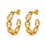 GENESIS gold earrings by ÍNDIGO
