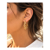 GENESIS gold earrings by ÍNDIGO