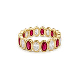 GEORGINA cubic zirconia statement ring by ÍNDIGO