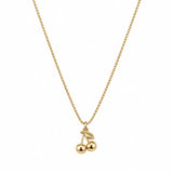 GOLD CHERRY NECKLACE