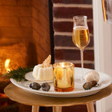 GILDED GOLD POURED CANDLE FRASIER FIR 6.5 OZ