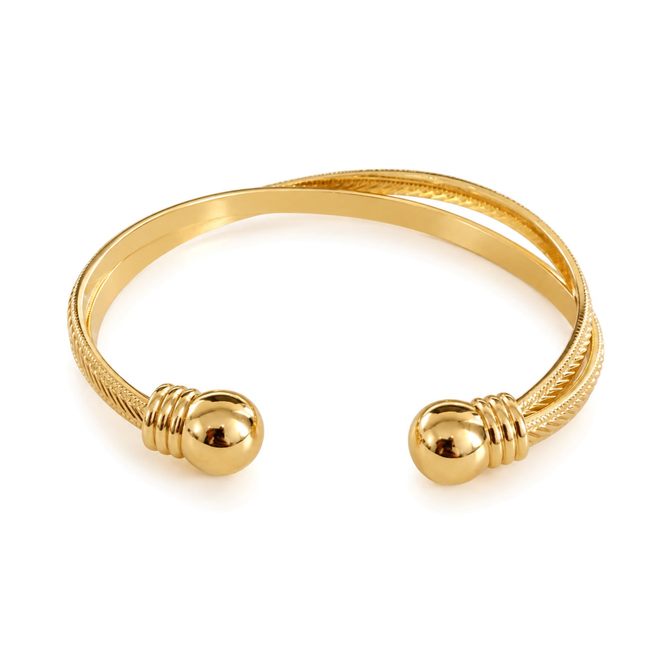 INTERLACED CUFF bracelet by ÍNDIGO