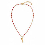CORAL KEY NECKLACE