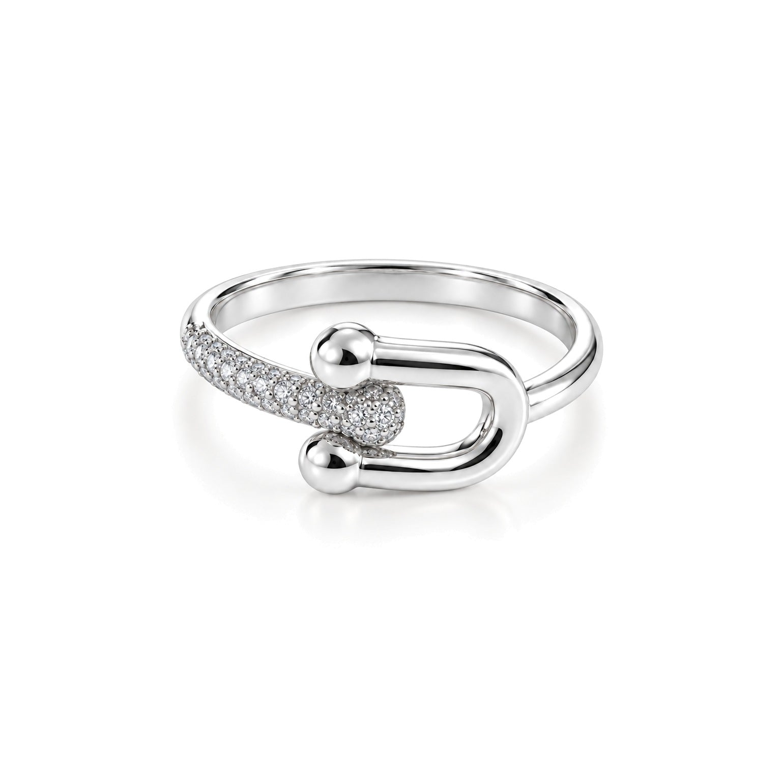 KEILA pavé link ring by ÍNDIGO