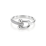 KEILA pavé link ring by ÍNDIGO