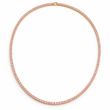 PINK TENNIS NECKLACE